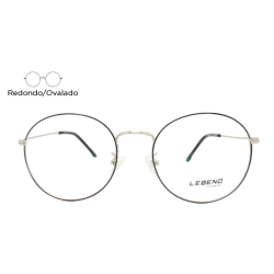 Lente Oftálmico Legend Eyewear LEG0540 Negro con plata