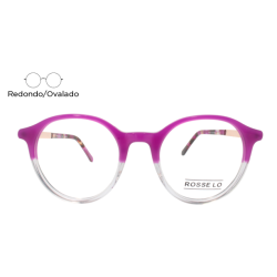 Lente Oftálmico Rosse Lo AC8021C5 Morado transparente