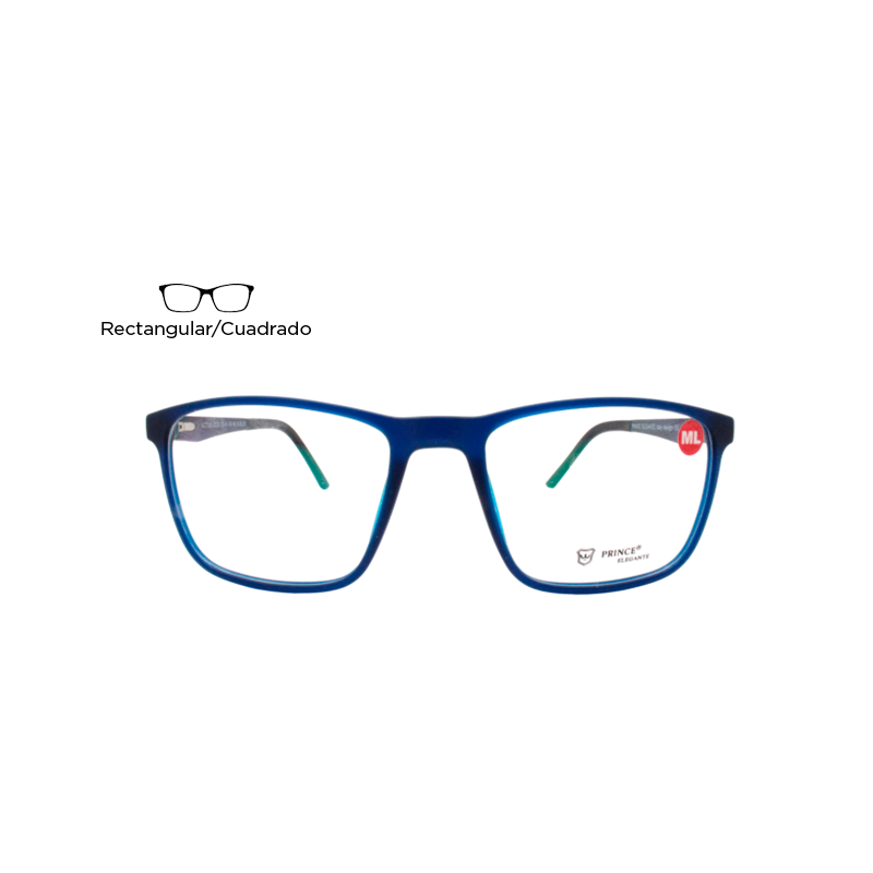 Lente Oftálmico Prince Elegante ACTIVE202A Azul mate