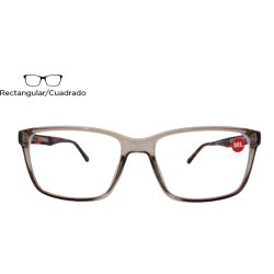 Lente Oftálmico Caffdy Eyewear TC407C4 Café transparente