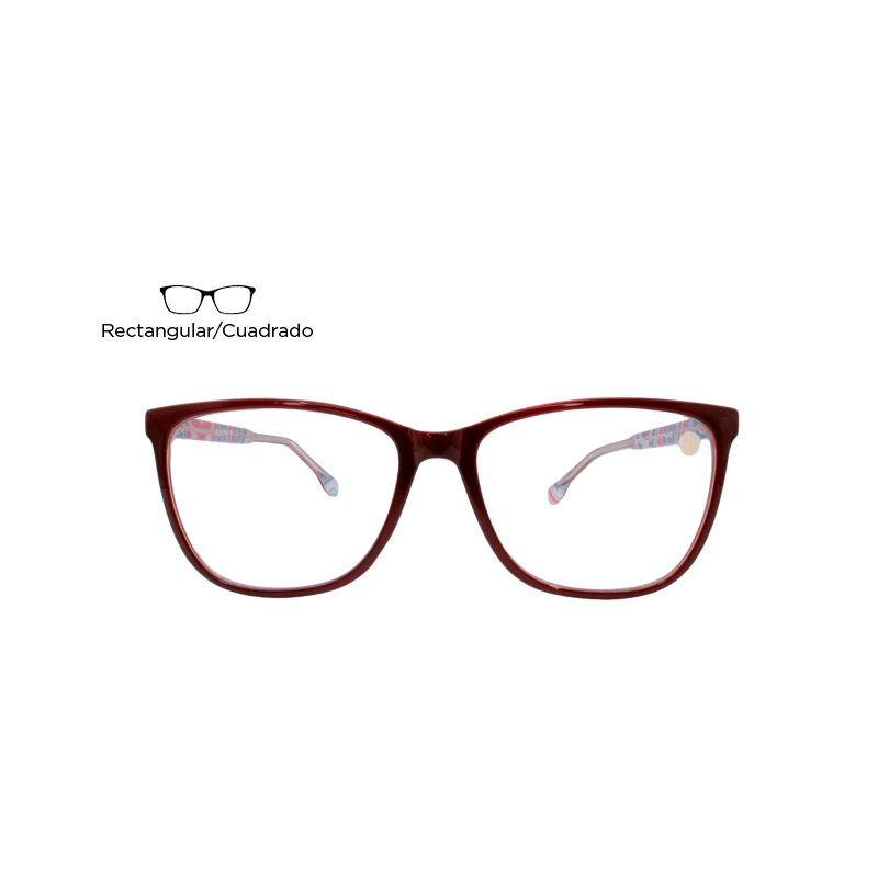 Lente Oftálmico Bosiyan B7005AC3 Tinto