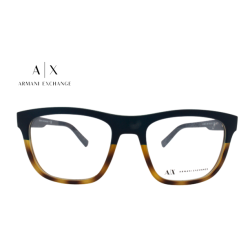 Lente Oftálmico marca Armani Exchange AX3050 Azul con carey mate