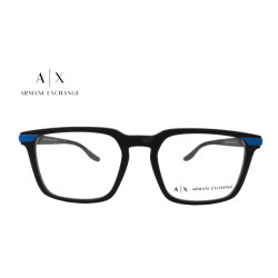 Lente Oftálmico marca Armani Exchange AX3081 Negro con azul mate