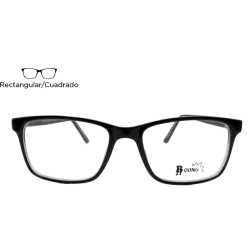 Lente Oftálmico Boong BOS8073 Negro