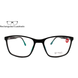 Lente Oftálmico Prince Elegante ACTIVE203AMBLKGRAY Negro mate