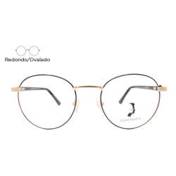 Lente Oftálmico Olive People ROUND008 Carey con dorado