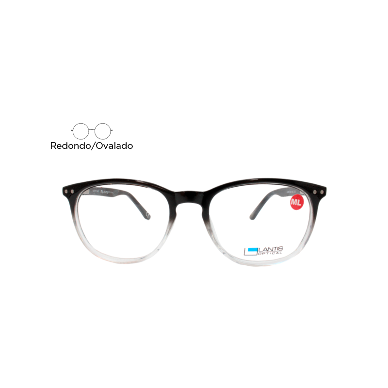 Lente Oftálmico Lantis Optical LANL7038BLCCS Negro degradado