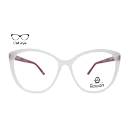 Lente Oftálmico Rowan 2023020 Transparente con morado
