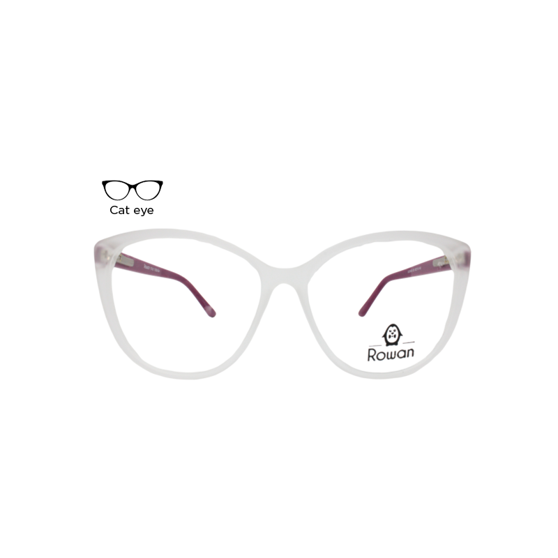 Lente Oftálmico Rowan 2023020 Transparente con morado