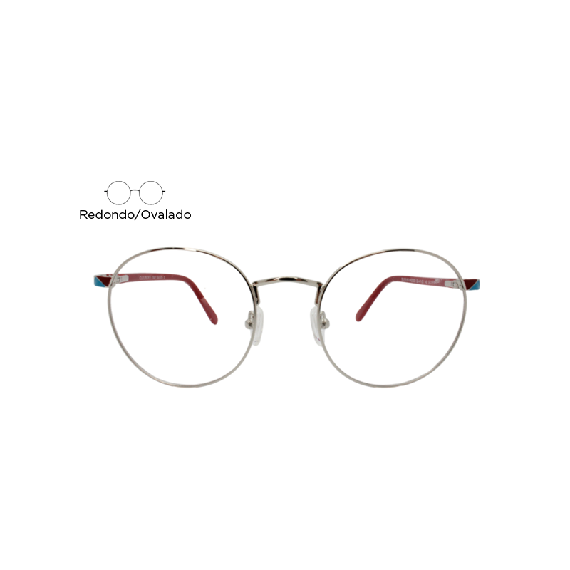 Lente Oftálmico Olive People ROUND009 Tinto con plata