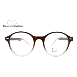Lente Oftálmico Elegancia E23001 Café degradado